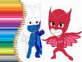 游戏PJ Masks 塗色書在线