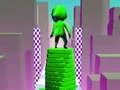 游戏堆塔颜色跑步3D-塔运行动方块冲浪者在线
