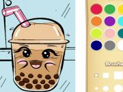 游戏Boba Tea着色书给孩子们在线