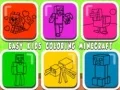 游戏简单儿童着色Minecraft在线