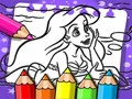 游戏爱丽儿美人鱼涂色书在线