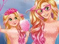 游戏公主 妈妈 女儿 可爱的家庭造型在线