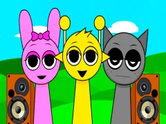 游戏Sprunki Monster音乐节拍在线
