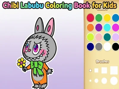 游戏《Chibi Labubu》儿童着色书在线 游戏《Chibi Labubu》儿童着色书在线