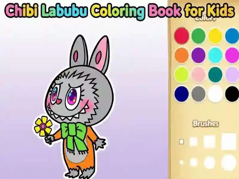 游戏《Chibi Labubu》儿童着色书在线 游戏《Chibi Labubu》儿童着色书在线