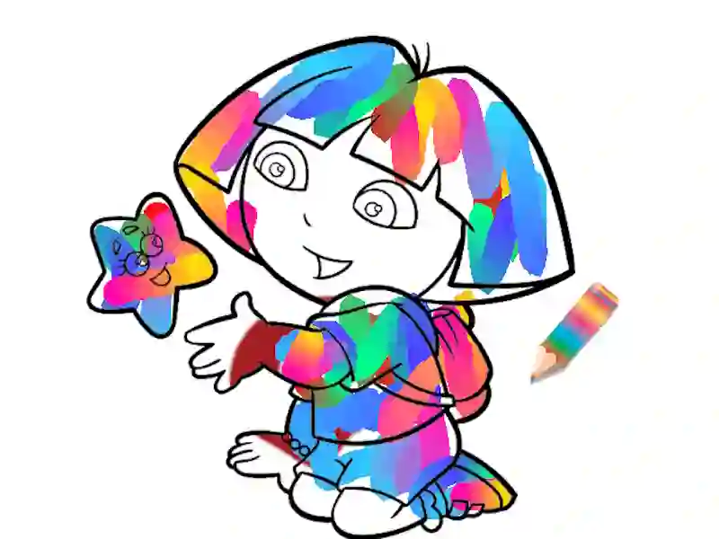 游戏丛林女孩：着色页在线