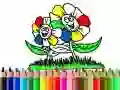 游戏回到学校:花朵着色在线 游戏回到学校:花朵着色在线