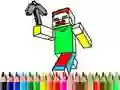 游戏回到学校:Minecraft 涂色在线 游戏回到学校:Minecraft 涂色在线