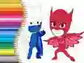 游戏PJ Masks 塗色書在线