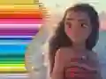 游戏摩阿娜的涂色书在线