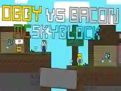 游戏Obby对抗培根：MCSkyblock在线