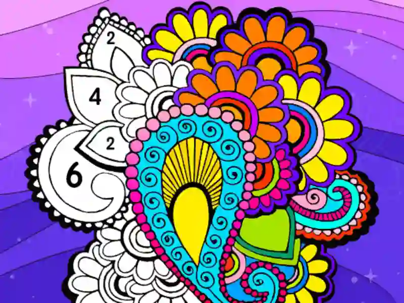 游戏彩色风扇按数字颜色在线