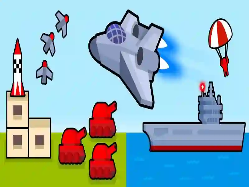 游戏轰炸机飞机：2D空袭在线