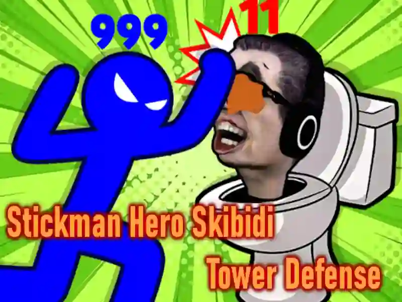 游戏Stickman Hero Skibidi Tower防御在线