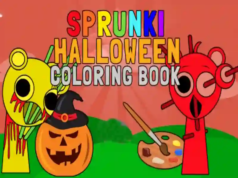 游戏Sprunki 万圣节着色书在线 游戏Sprunki 万圣节着色书在线