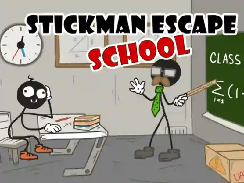 游戏Stickman逃生学校在线