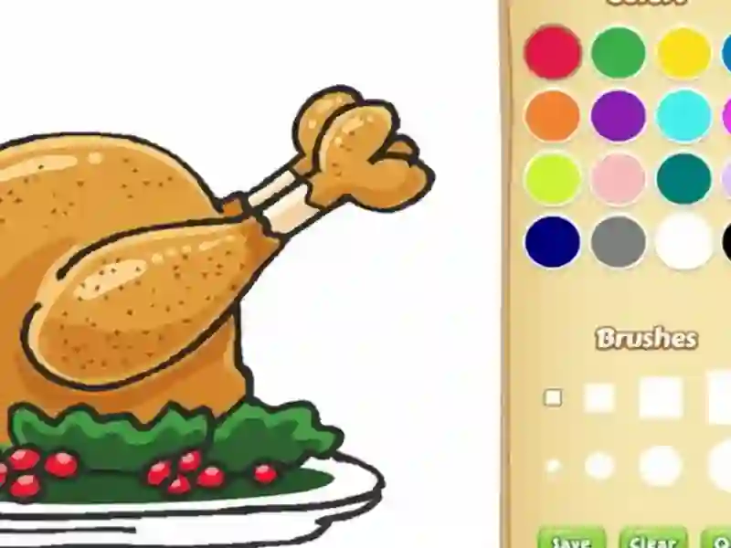 游戏儿童的食物着色书在线