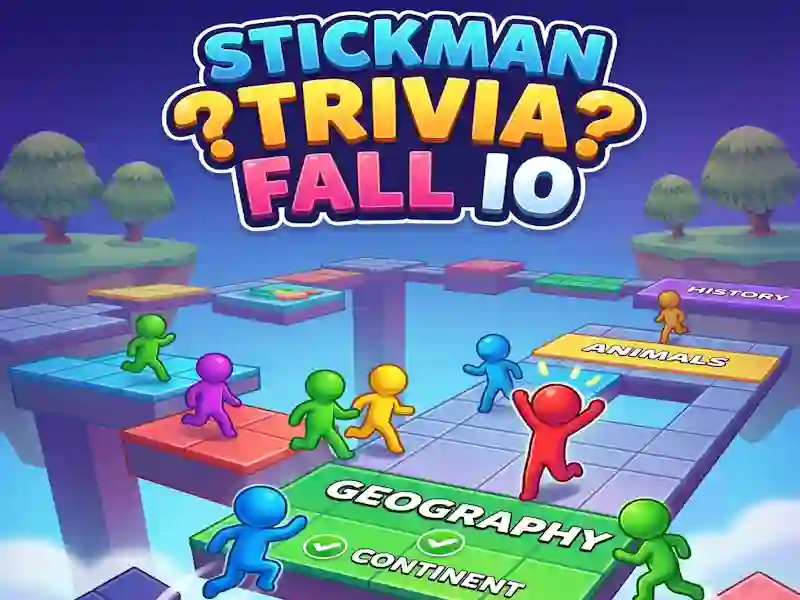 游戏Stickman Trivia Fall IO在线