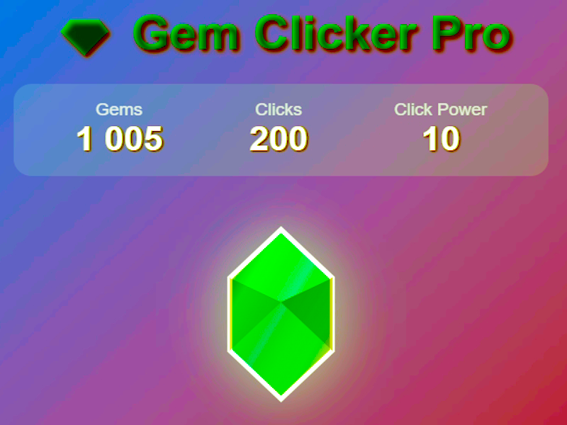 游戏GEM Clicker Pro在线