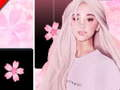 游戏Ariana Grande 钢琴瓷砖 粉色，音乐与魔法在线