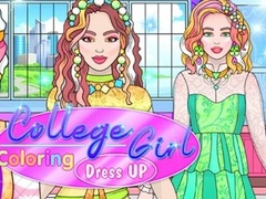 游戏大学女孩着色和打扮在线