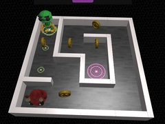 游戏3D 迷宫和机器人在线