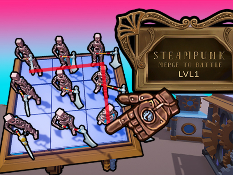 游戏Steampunk合并进行战斗在线