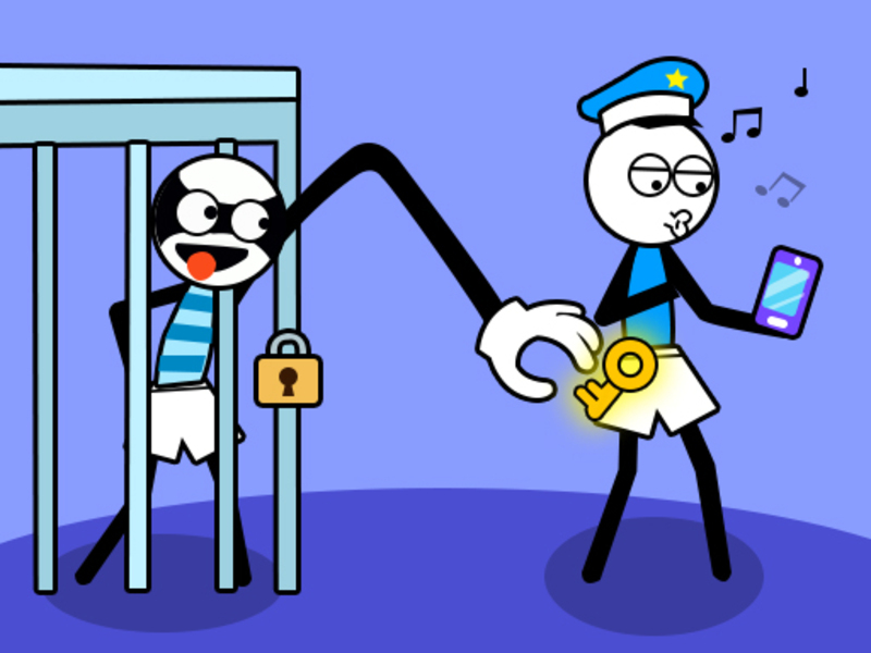 游戏Stickman巨魔小偷难题在线